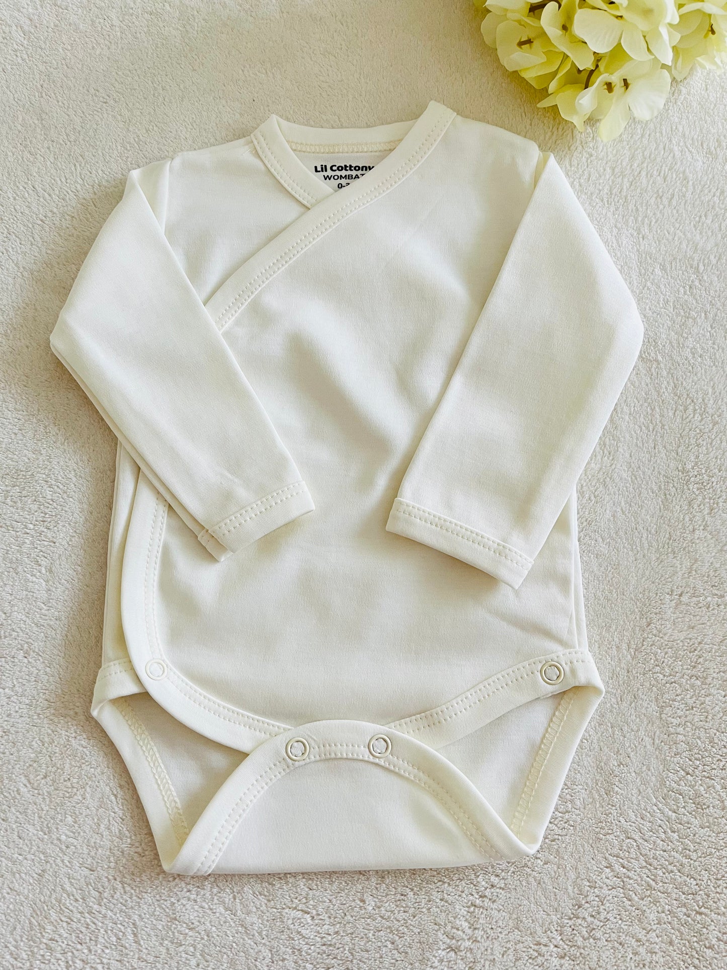 Cotton Singlet Bodysuit | Ivory