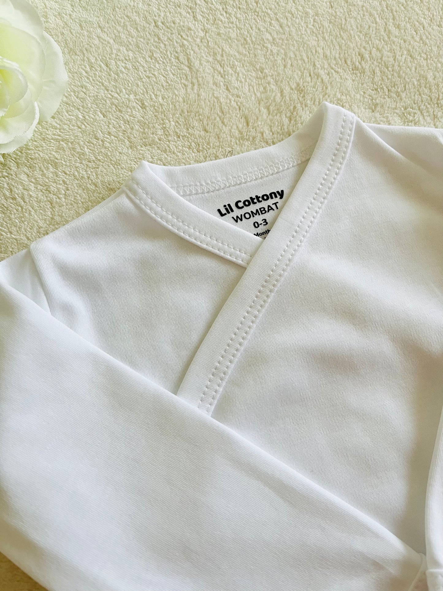 Cotton Singlet Bodysuit | Ivory