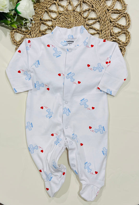 Cotton Growsuit | Plane Design