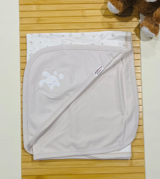 Cotton Blanket | Beige Sleepy Bunny