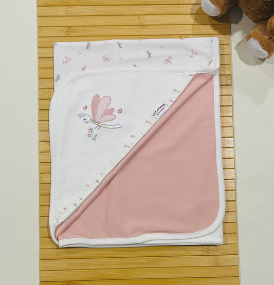 Cotton Blanket | Pink Dragonfly
