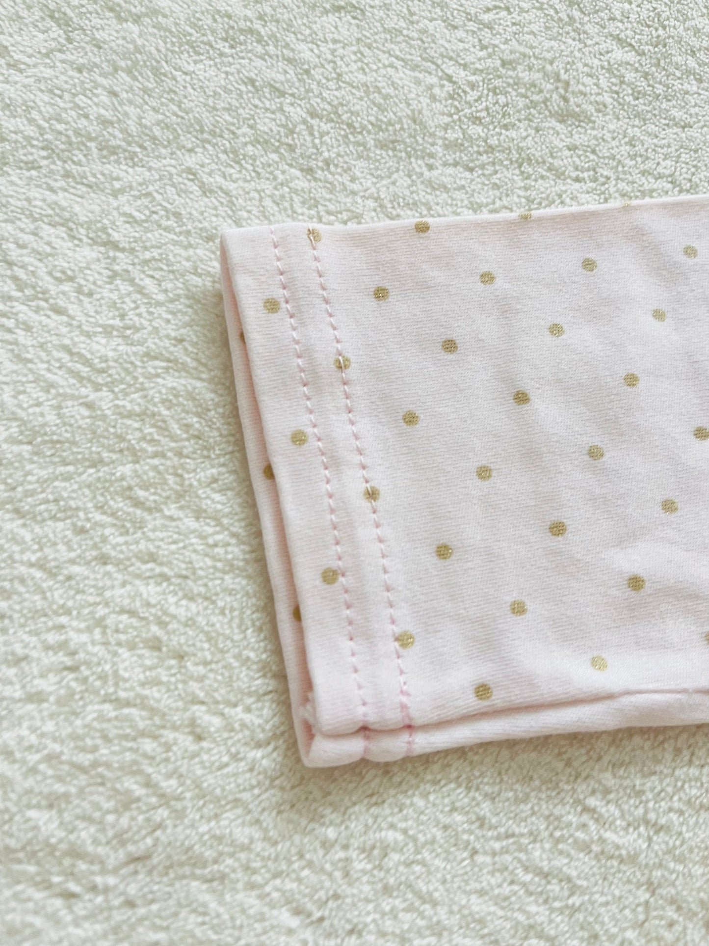 Cotton Growsuit | Pink with Dots