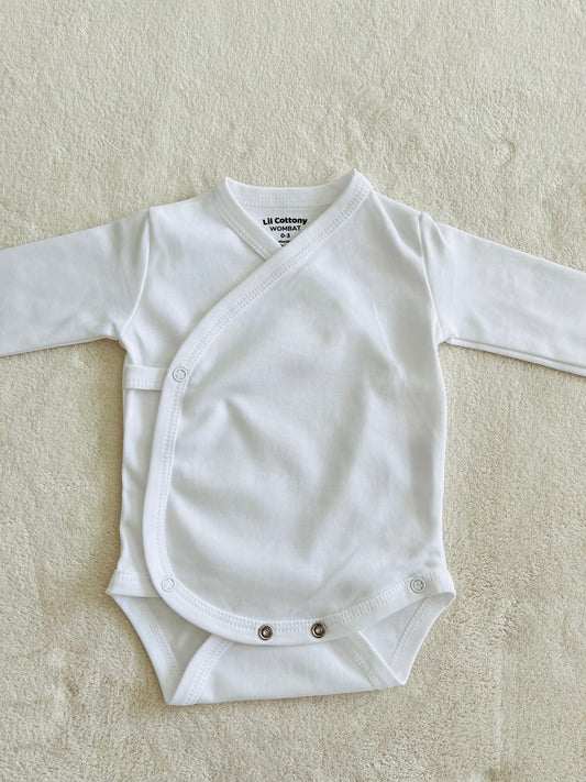 Cotton Singlet Bodysuit | White