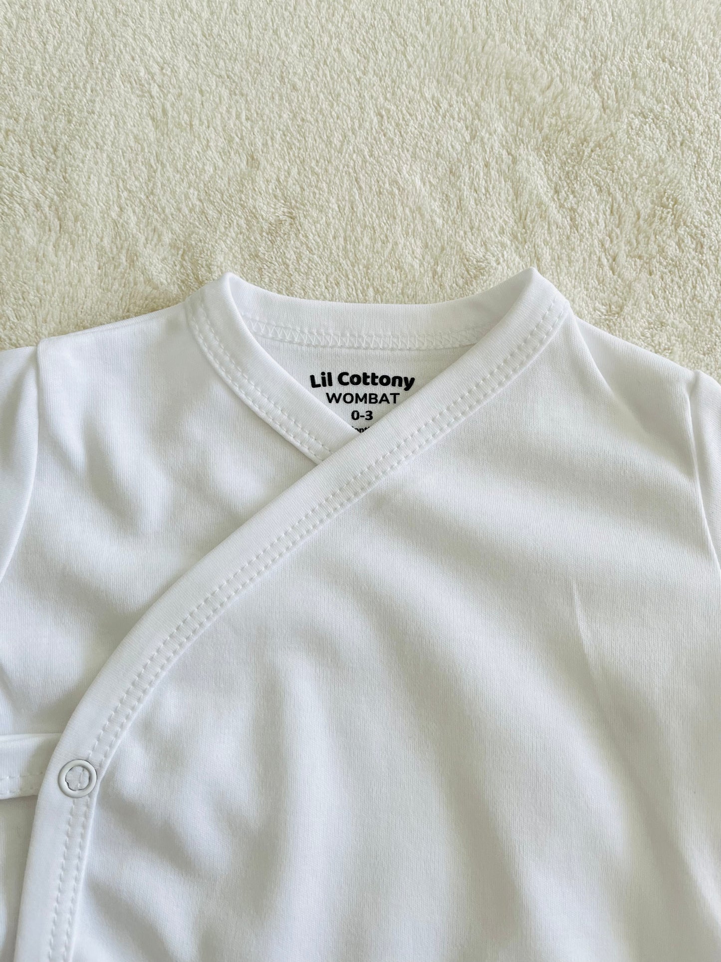 Cotton Singlet Bodysuit | White