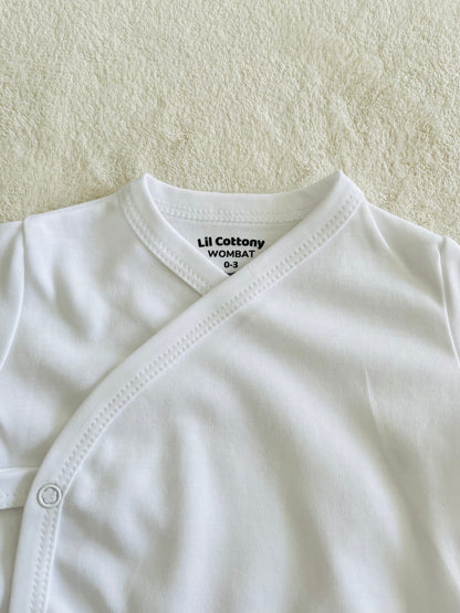Cotton Singlet Bodysuit | White