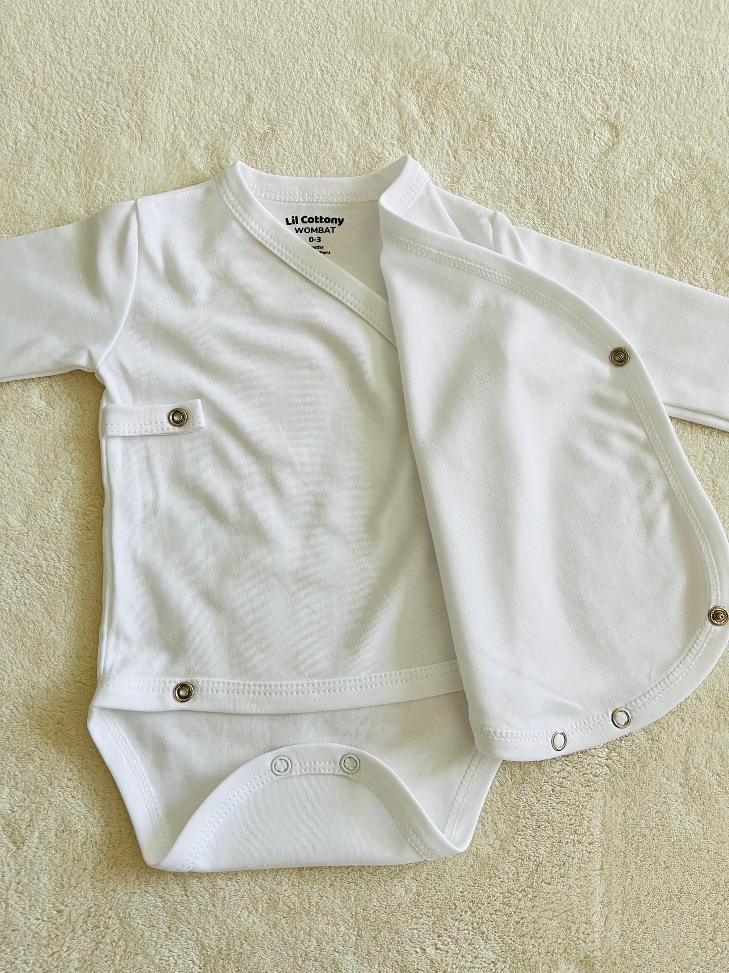 Cotton Singlet Bodysuit | White