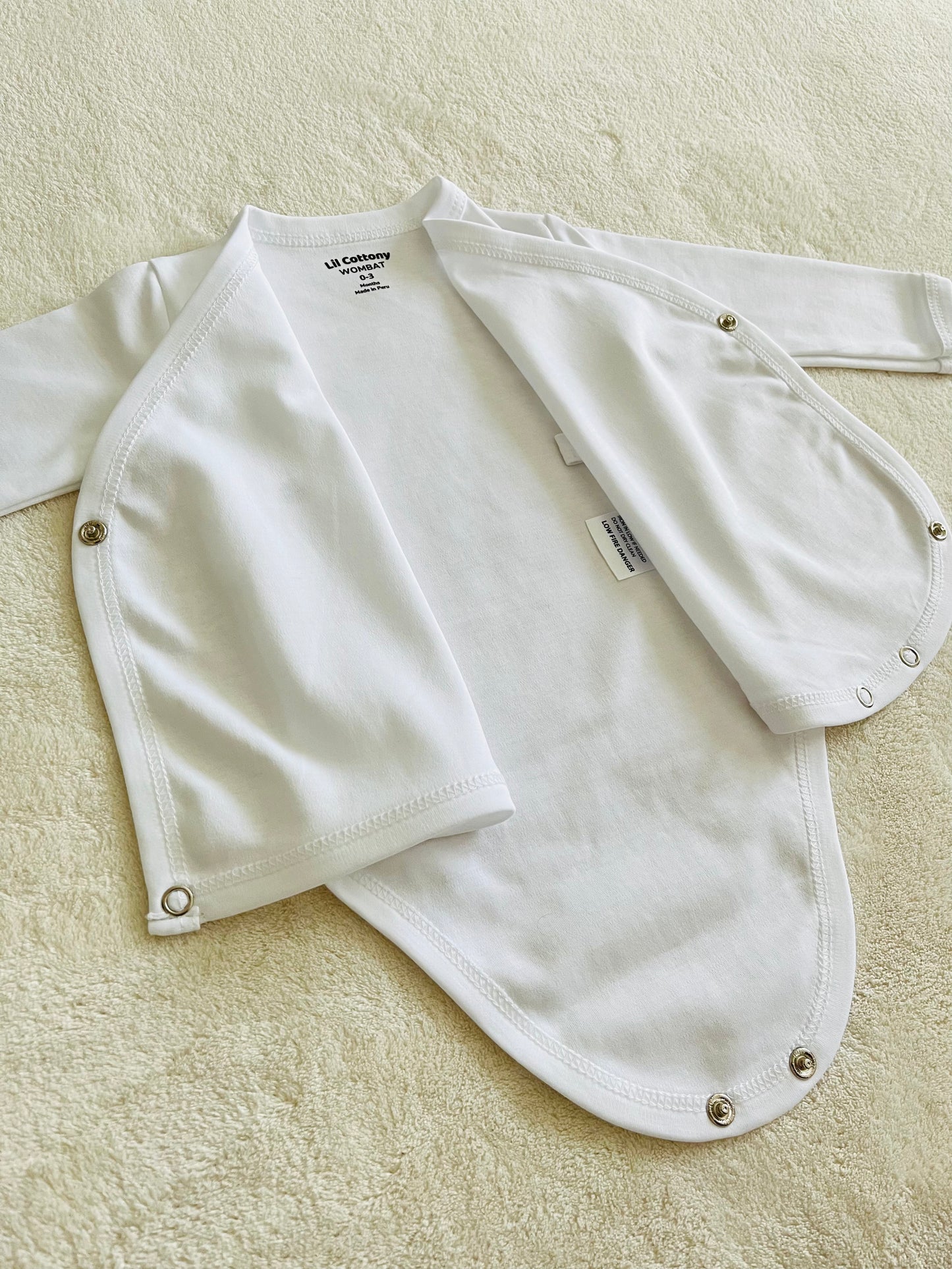 Cotton Singlet Bodysuit | White