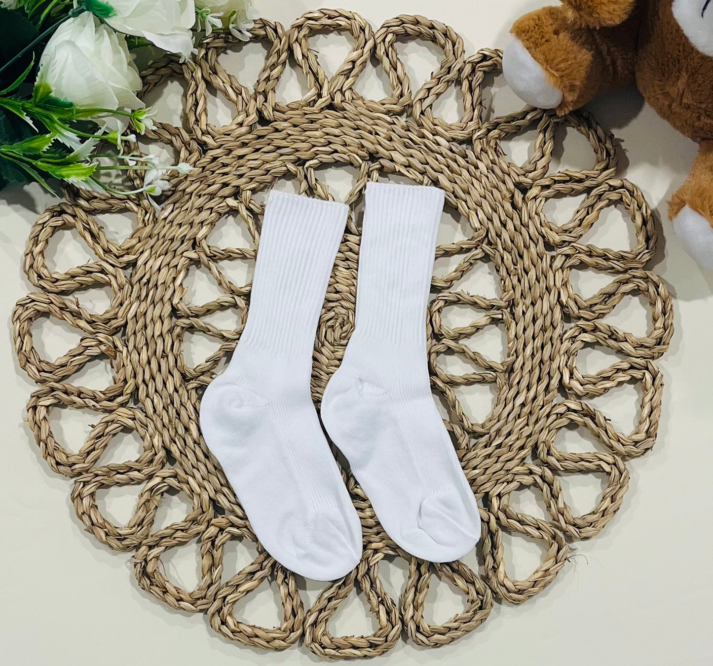 Ribbed Cotton Socks