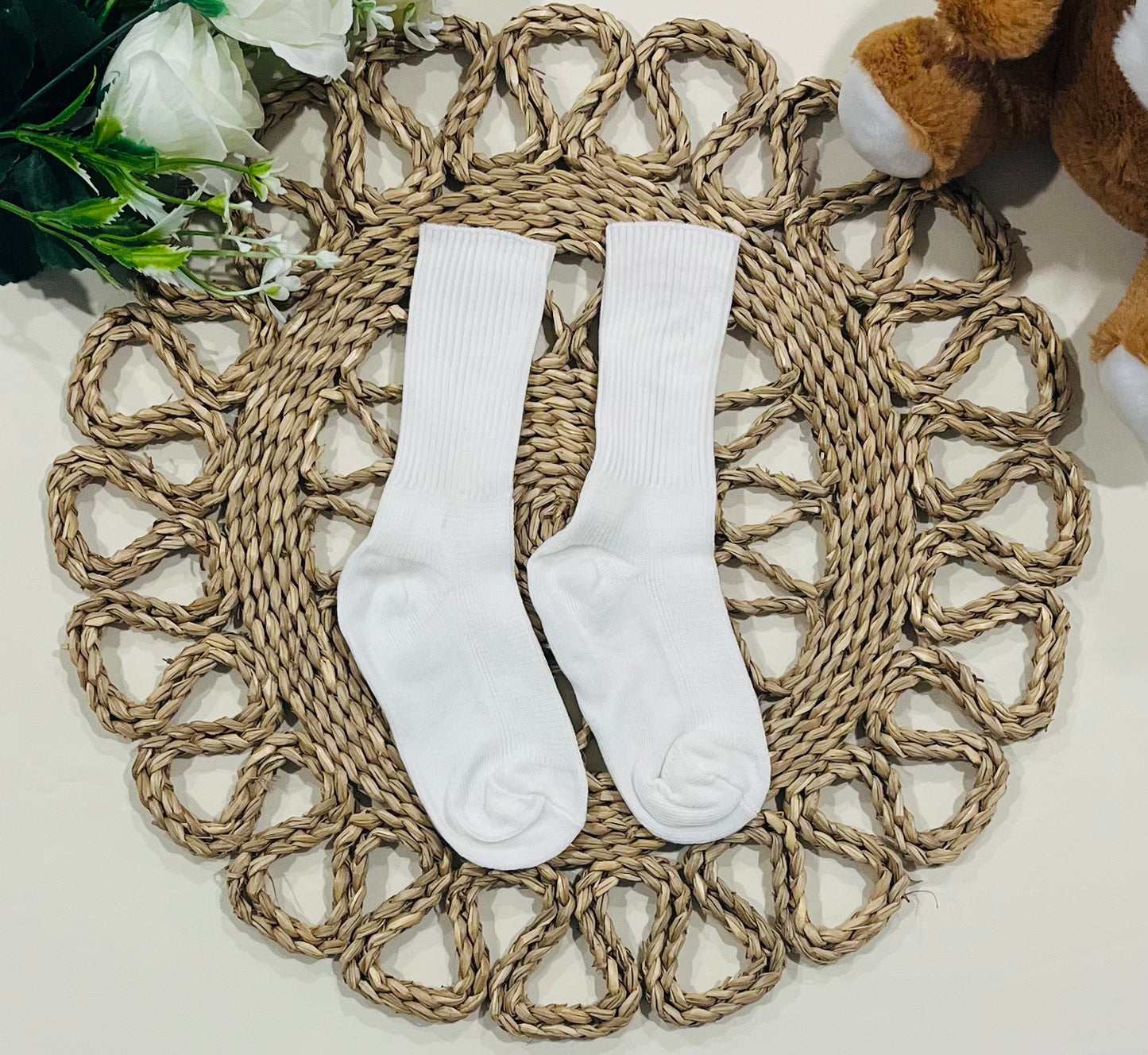 Ribbed Cotton Socks