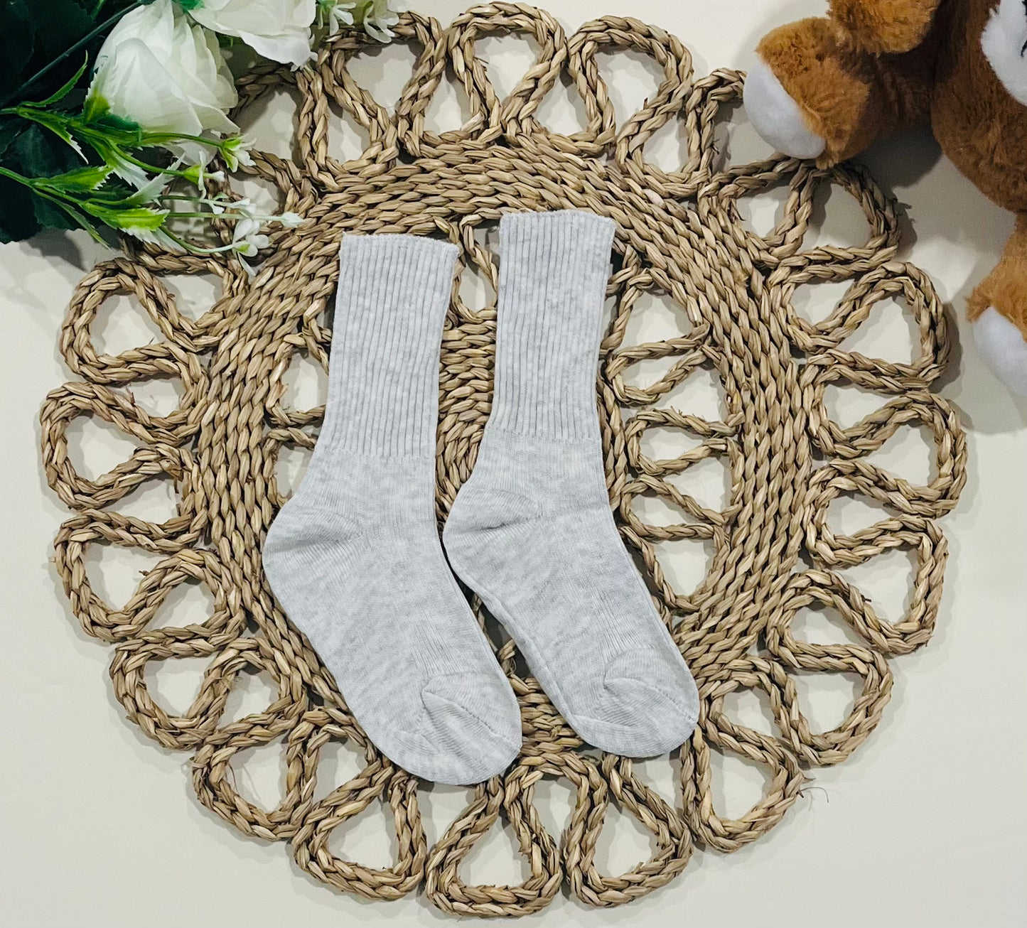 Ribbed Cotton Socks