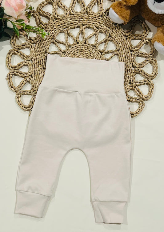 High-waisted Cotton Pants